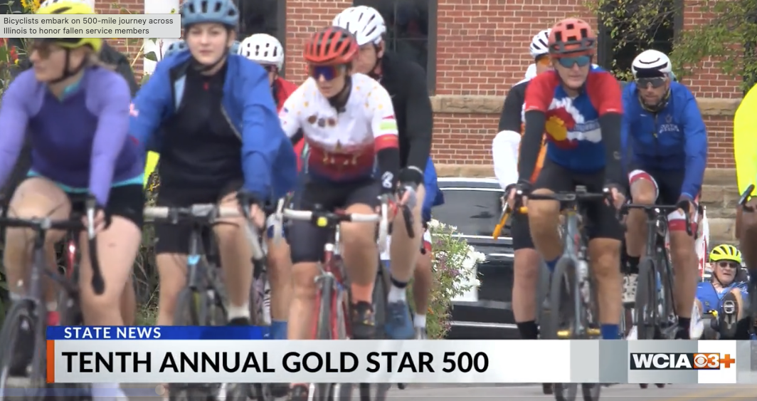 Bicyclists embark on 500-mile journey across Illinois to honor fallen service members