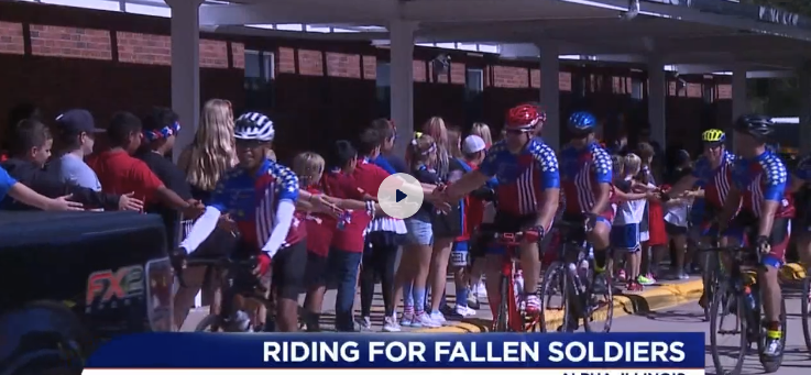Gold Star Mission rides through Alpha, on 500 mile trip through Illinois